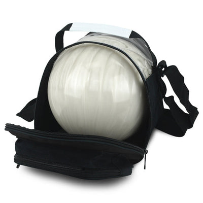 Tenth Frame Deluxe Add-On - 1 Ball Add-On Bowling Bag (Black - Front Load)