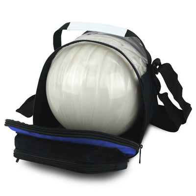 Tenth Frame Deluxe Add-On - 1 Ball Add-On Bowling Bag (Blue - Front Load)