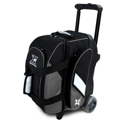Tenth Frame Deluxe Double - 2 Ball Roller Bowling Bag (Grey)