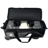 Tenth Frame Deluxe Triple - 3 Ball Roller Bowling Bag (Grey - Ball Compartment)