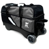 Tenth Frame Deluxe Triple - 3 Ball Roller Bowling Bag (Grey - Rear)