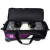 Tenth Frame Deluxe Triple - 3 Ball Roller Bowling Bag (Purple - Ball Compartment)