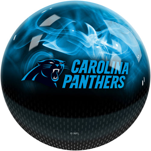 On The Ball NFL On Fire Bowling Ball - Carolina Panthers