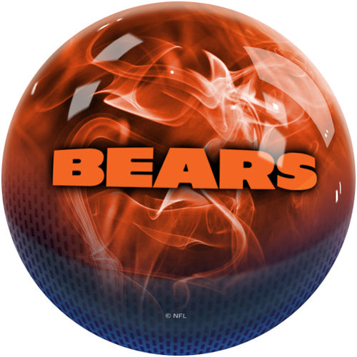 On The Ball NFL On Fire Bowling Ball - Chicago Bears