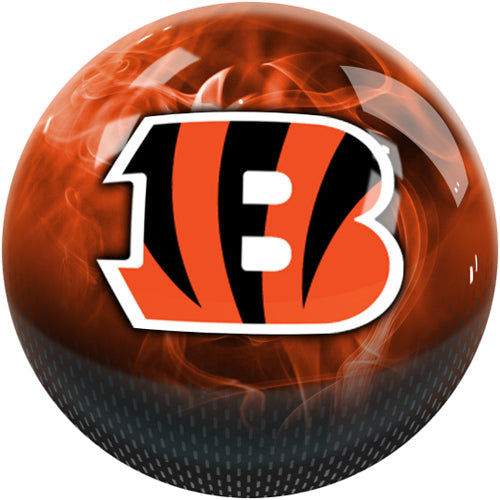 On The Ball NFL On Fire Bowling Ball - Cincinnati Bengals