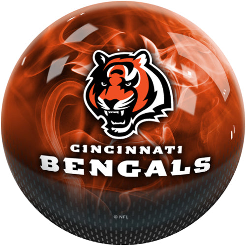 On The Ball NFL On Fire Bowling Ball - Cincinnati Bengals