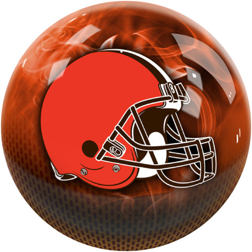 On The Ball NFL On Fire Bowling Ball - Cleveland Browns