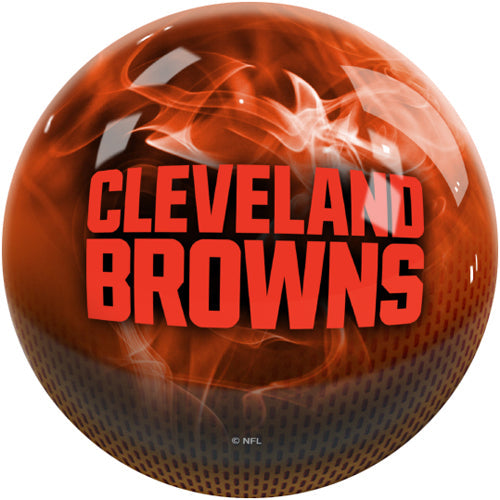 On The Ball NFL On Fire Bowling Ball - Cleveland Browns