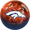 On The Ball NFL On Fire Bowling Ball - Denver Broncos