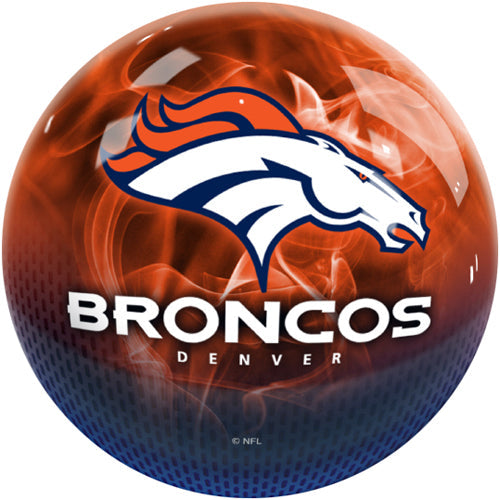On The Ball NFL On Fire Bowling Ball - Denver Broncos