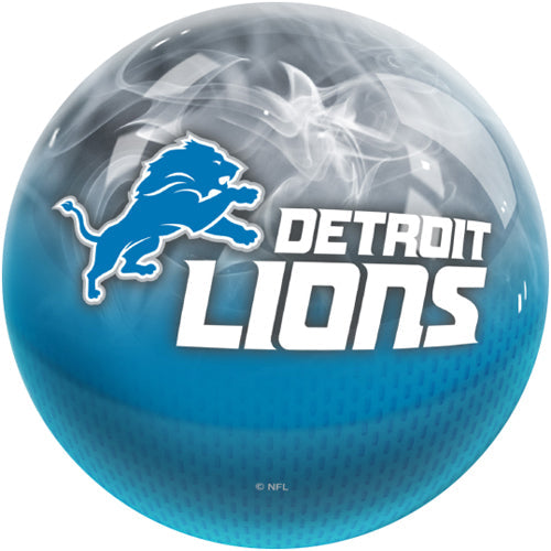 On The Ball NFL On Fire Bowling Ball - Detroit Lions
