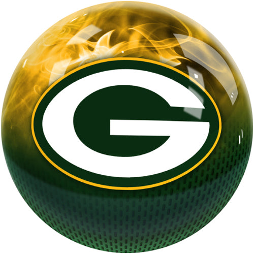 On The Ball NFL On Fire Bowling Ball - Green Bay Packers