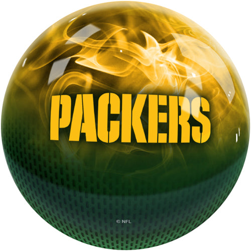 On The Ball NFL On Fire Bowling Ball - Green Bay Packers