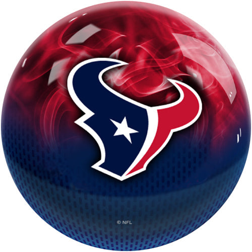 On The Ball NFL On Fire Bowling Ball - Houston Texans