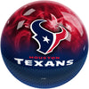 On The Ball NFL On Fire Bowling Ball - Houston Texans