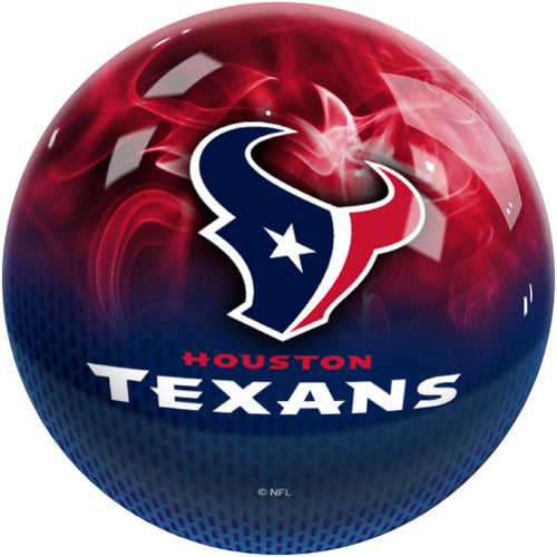 On The Ball NFL On Fire Bowling Ball - Houston Texans