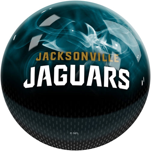 On The Ball NFL On Fire Bowling Ball - Jacksonville Jaguars
