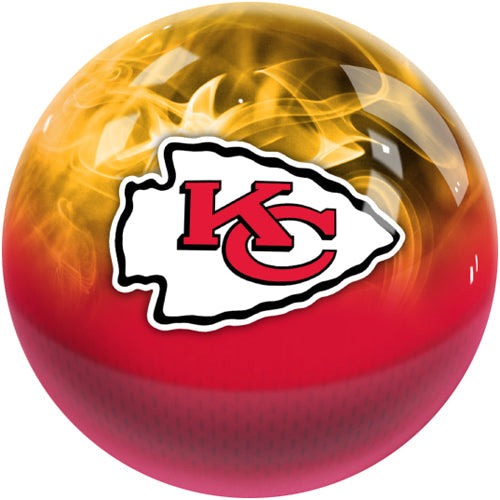 On The Ball NFL On Fire Bowling Ball - Kansas City Chiefs