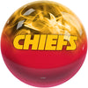 On The Ball NFL On Fire Bowling Ball - Kansas City Chiefs