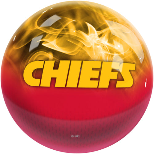 On The Ball NFL On Fire Bowling Ball - Kansas City Chiefs