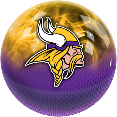 On The Ball NFL On Fire Bowling Ball - Minnesota Vikings