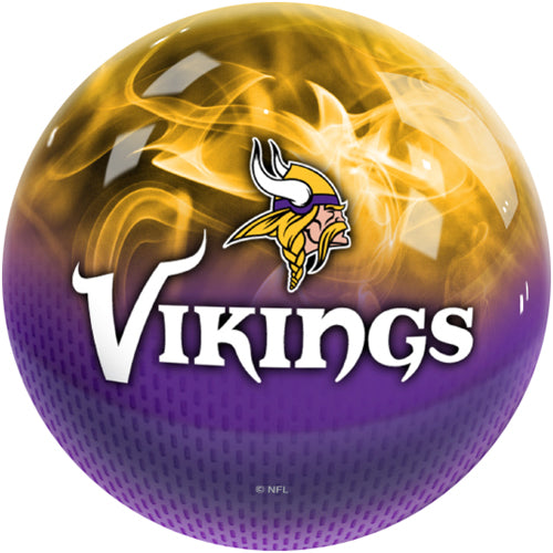 On The Ball NFL On Fire Bowling Ball - Minnesota Vikings