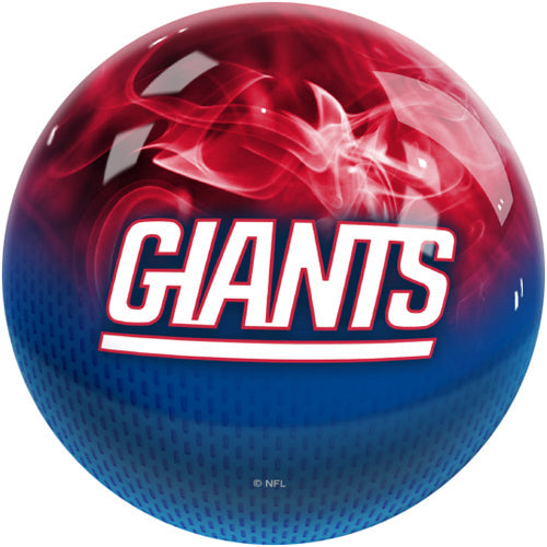On The Ball NFL On Fire Bowling Ball - New York Giants
