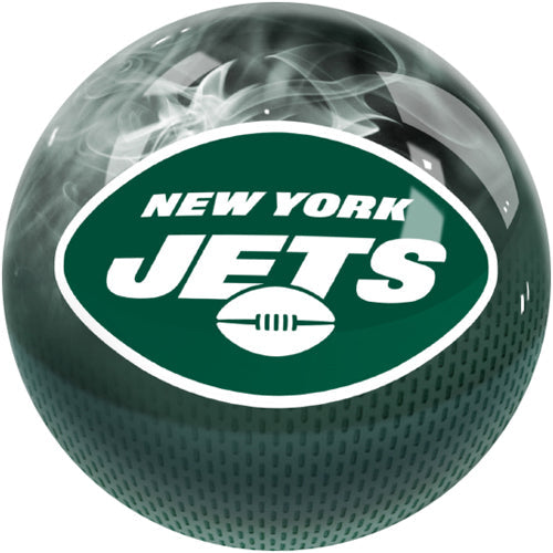 On The Ball NFL On Fire Bowling Ball - New York Jets
