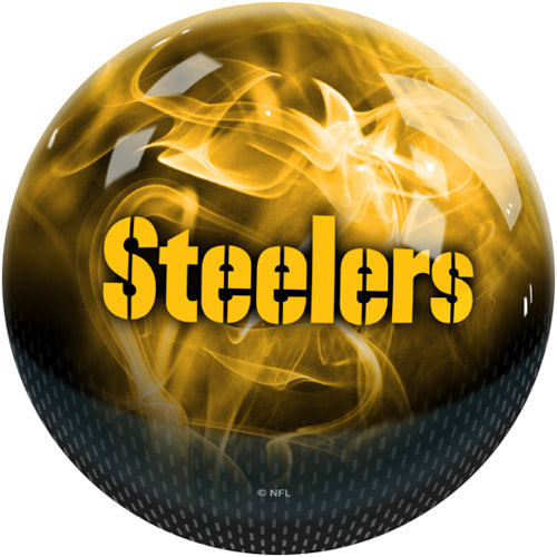 On The Ball NFL On Fire Bowling Ball - Pittsburgh Steelers
