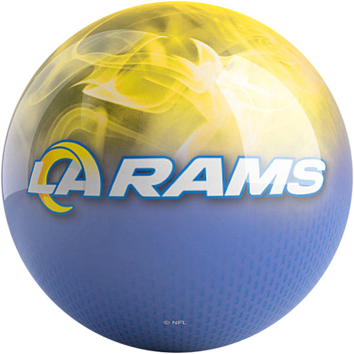 On The Ball NFL On Fire Bowling Ball - Los Angeles Rams