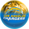On The Ball NFL On Fire Bowling Ball - Los Angeles Chargers