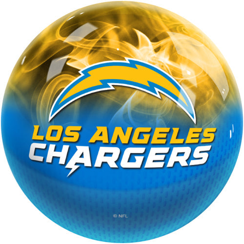 On The Ball NFL On Fire Bowling Ball - Los Angeles Chargers