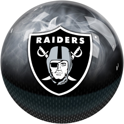 On The Ball NFL On Fire Bowling Ball - Las Vegas Raiders