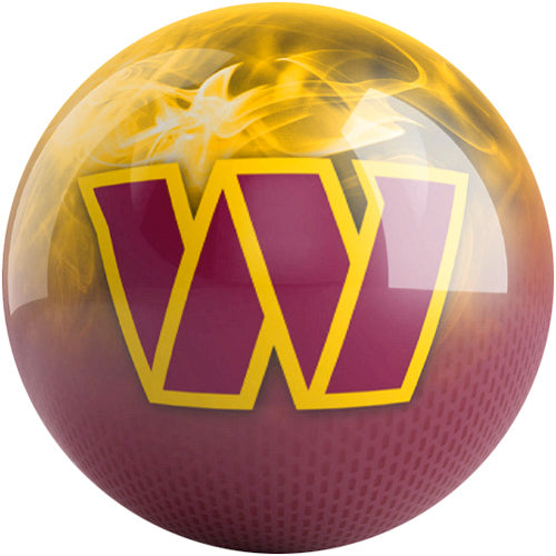 On The Ball NFL On Fire Bowling Ball - Washington Commanders