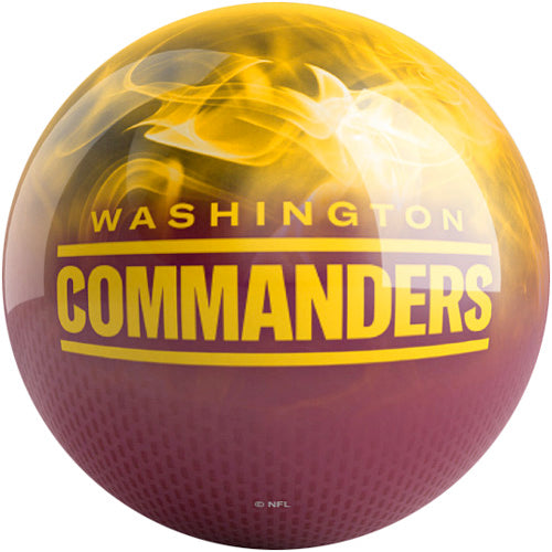 On The Ball NFL On Fire Bowling Ball - Washington Commanders