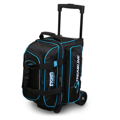 Storm 2-Ball Streamline - 2 Ball Roller Bowling Bag (Black / Blue)