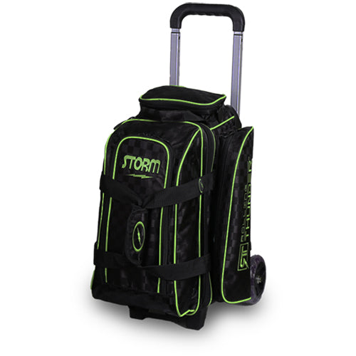 Storm Rolling Thunder - 2 Ball Roller Bowling Bag (Black / Checkered Red)