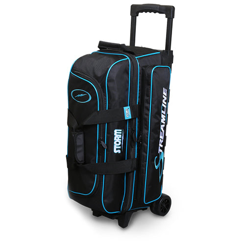 Storm 3-Ball Streamline - 3 Ball Roller Bowling Bag (Silver Shadow (Silver / Black)