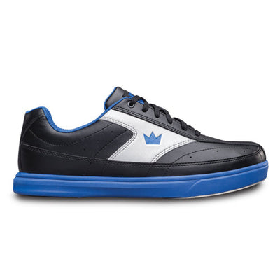 Brunswick Renegade - Men's Athletic Bowling Shoes (Black / Royal - Side)