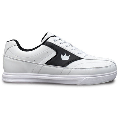 Brunswick Renegade - Men's Athletic Bowling Shoes (White / Black - Side)