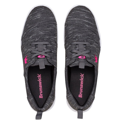 Brunswick Envy Charcoal - Women's Casual Bowling Shoes (Top)