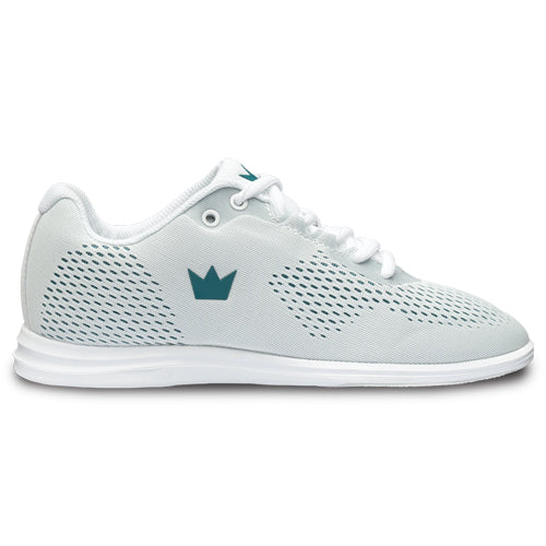Brunswick Axis - Women's Athletic Bowling Shoes (White / Teal)