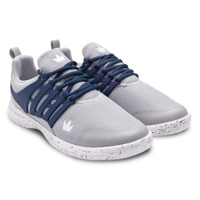 Brunswick Avalanche - Men's Athletic Bowling Shoes (Grey / Navy)