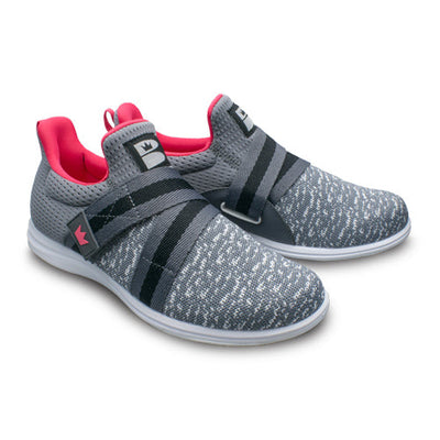 Brunswick Versa - Women's Athletic Bowling Shoes (Grey / Pink)