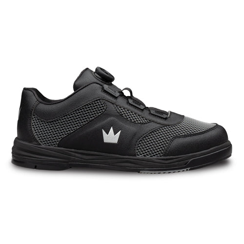 Brunswick Fury - Men's Performance Bowling Shoes (Black - Side)