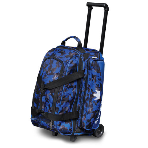Brunswick Zone Double Chaos - 2 Ball Roller Bowling Bag (Grey Chaos)