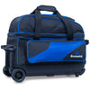 Brunswick Zone Double Roller - 2 Ball Roller Bowling Bag (Blue - Wheels)