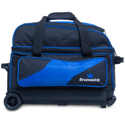 Brunswick Zone Double Roller - 2 Ball Roller Bowling Bag (Blue - Side)