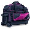 Brunswick Zone Double Roller - 2 Ball Roller Bowling Bag (Raspberry - Wheels)