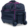 Brunswick Zone Double Roller - 2 Ball Roller Bowling Bag (Raspberry - Wheels)